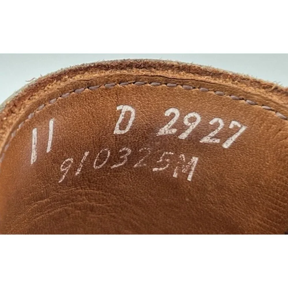 Allen Edmonds St. Johns Brown Leather Double Monk Strap Cap Toe Shoes Size 11D
